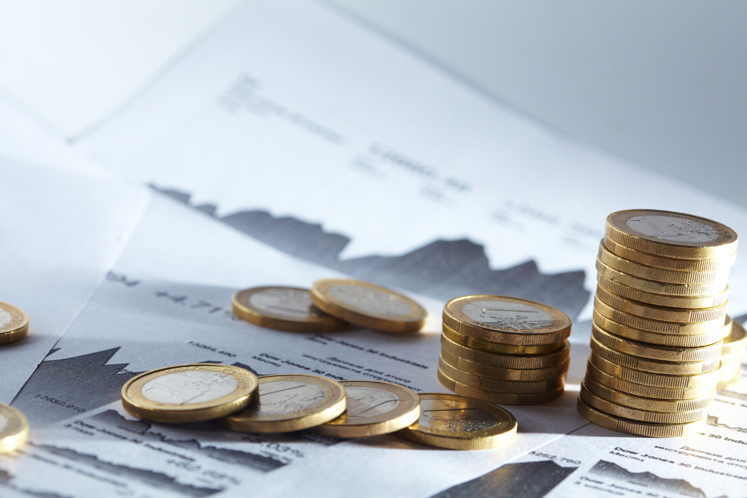 Osztalékfizetés pénzügyi jelentés alapján – érmehalmok grafikonon